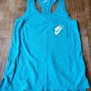 Nike Blue Racerback Tank Top Size S